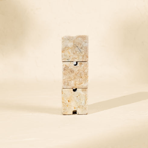 Cube Tower Marble Cable Holder and Desk Wire Tidy