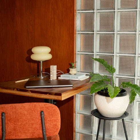 Cube Tower Marble Cable Holder and Desk Wire Tidy