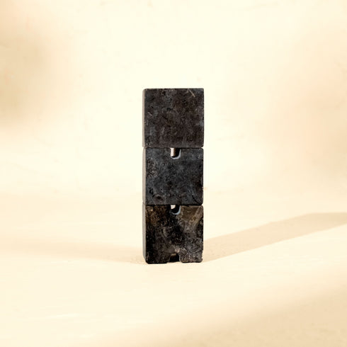 Cube Tower Marble Cable Holder and Desk Wire Tidy