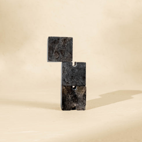 Cube Tower Marble Cable Holder and Desk Wire Tidy