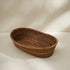 Oval Bread Basket - Dark Brown - Coastal Villa Homeware