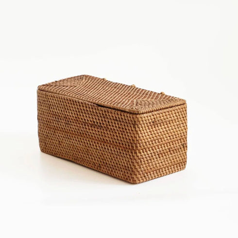 Custom Sized Rattan Amenities Storage - Coastal Villa Homeware