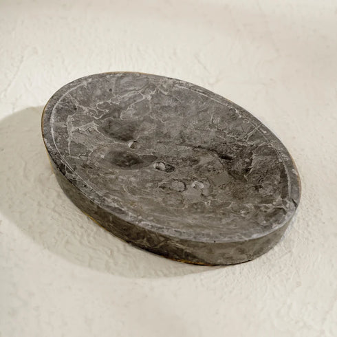 Marble Bathroom Accessories Set - Black - Coastal Villa Homeware