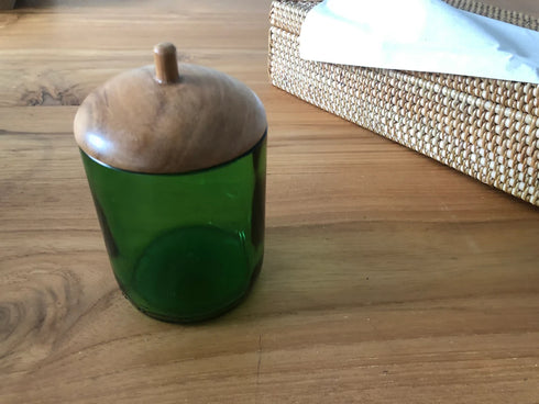 Green Recycled Tumblr Glass - Coastal Villa Homeware