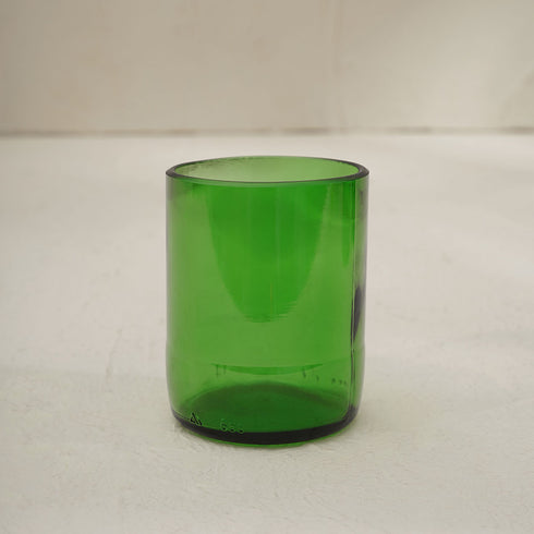 Green Recycled Tumblr Glass - Coastal Villa Homeware