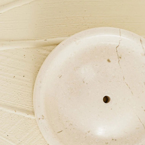 Beige Incense Holder Marble - Coastal Villa Homeware