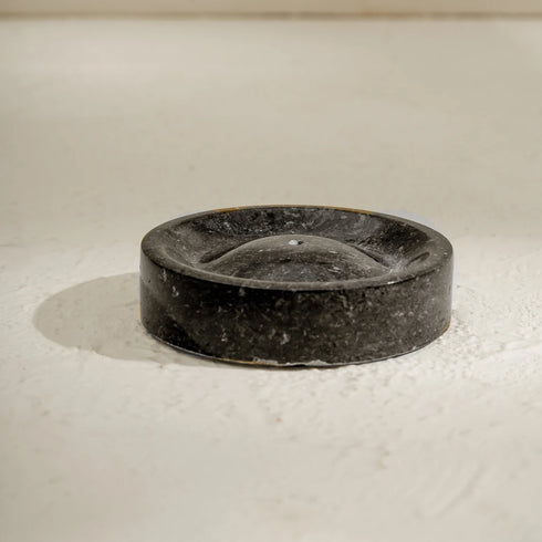 Black Incense Holder Marble - Coastal Villa Homeware