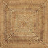 Up close of sturdy rattan weave of square wicker placemat