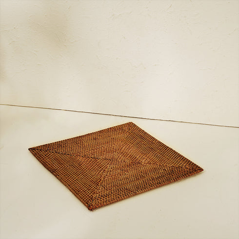 Rattan dinning mat square table protection
