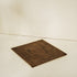 Square wicker dark brown table mat