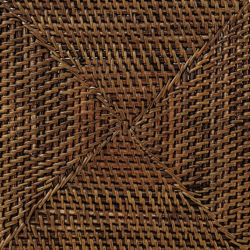 close up of weaves of dinning mat