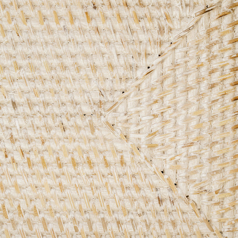 White washed Rattan tray - Rectangular Serving Tray - Coastal Villa Homeware