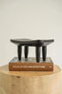 Mini Wooden Stool - Black - Coastal Villa Homeware