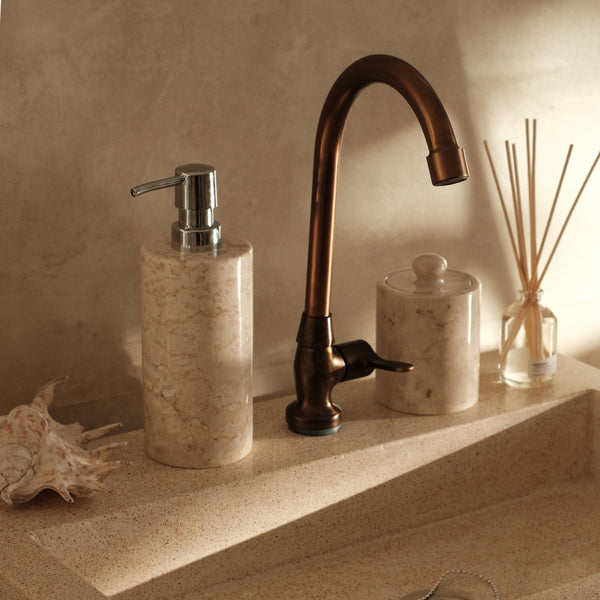Marble Bathroom Amenities - Coastal Villa Homeware