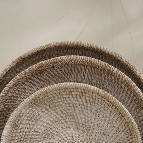 Close up of white wash tray