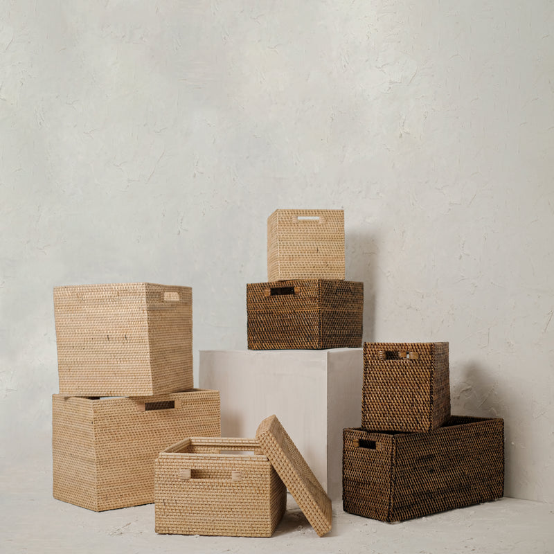 Organise in Style: Discover the Versatility of Our Rattan Storage Baskets