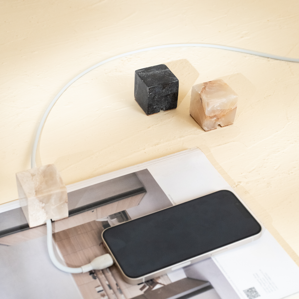 Marble Cable Holder - 3 colours