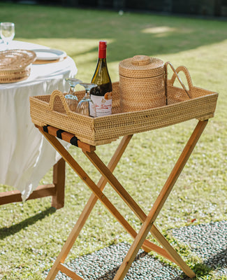 Rattan Butlers Tray -  Natural