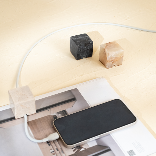 Marble Cable Holder - 3 colours