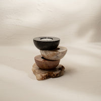 Halfmoon Tea Light Candle Holder 3 Different Colors - Coastal Villa Homeware