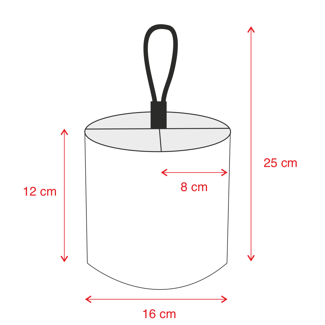 Spatula Storage - Honey Brown dimensions