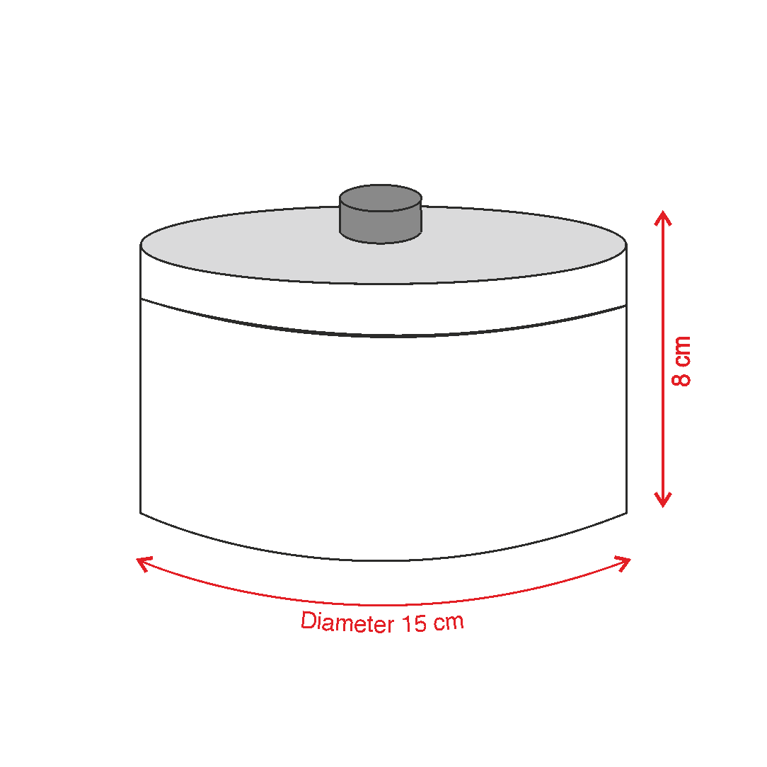 Round small lidded basket dimensions