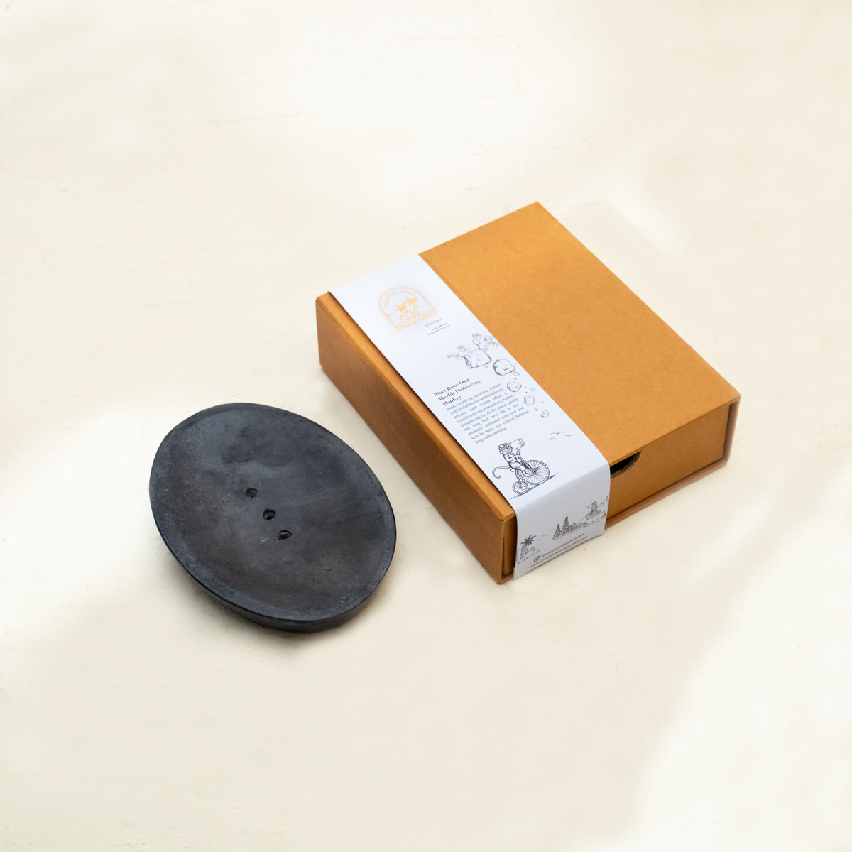 Luxury Marble Soap Dish Tray Holder — gift packaging