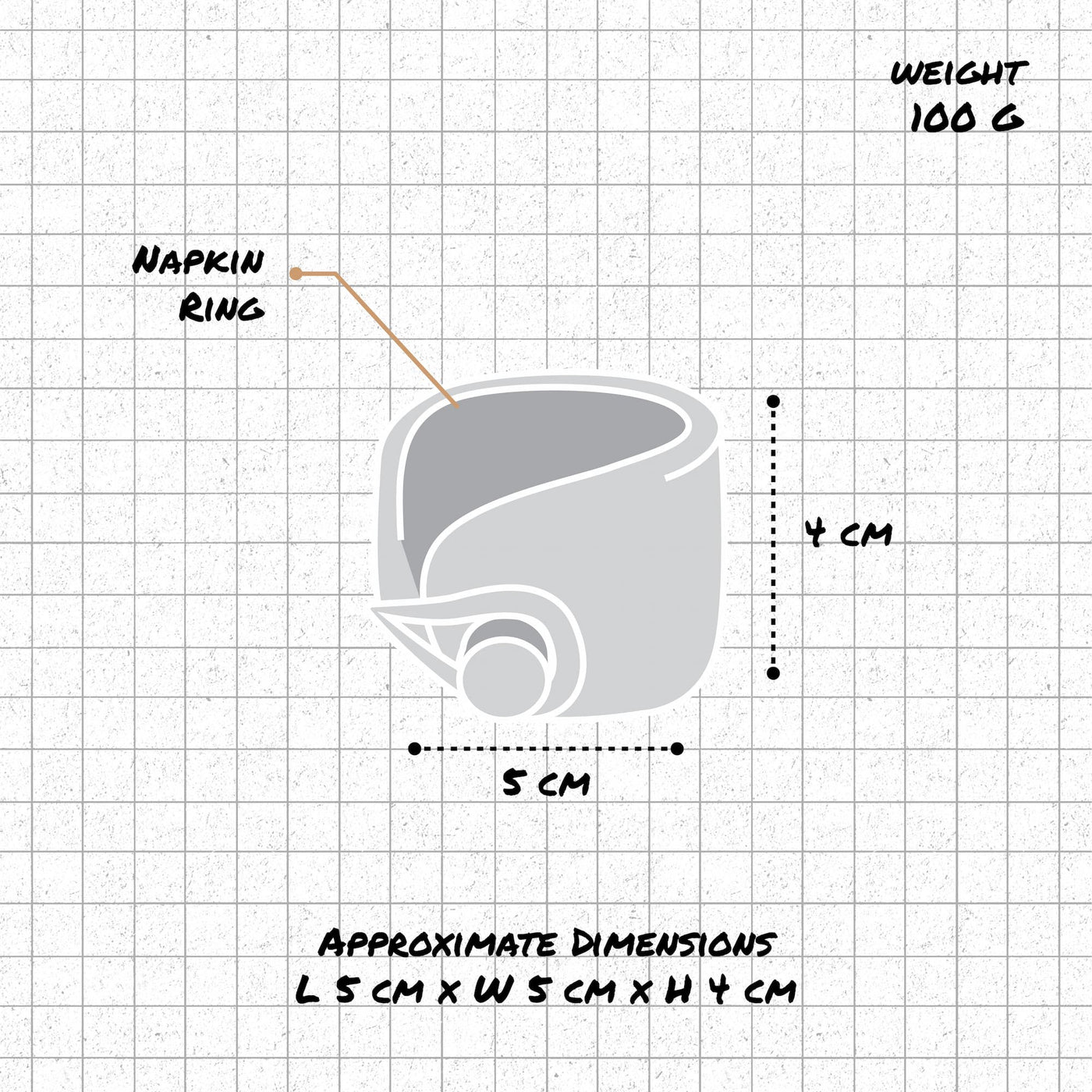 Shell Coastal Wicker Napkin Rings In 4 Colours dimensions